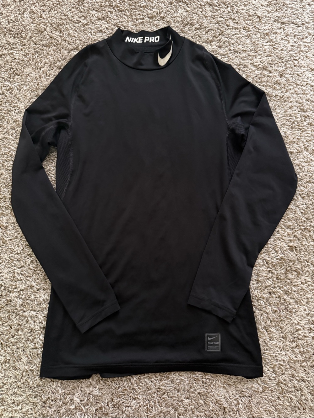 Nike Black Long-Sleeve Pro Compression Top